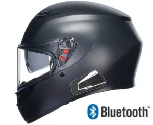 AGV K3 Full Face Bluetooth Helmet Matte Black