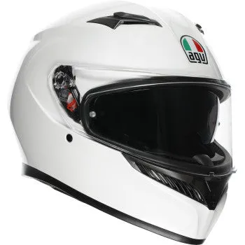 AGV K3 Full Face Bluetooth Helmet Mono White