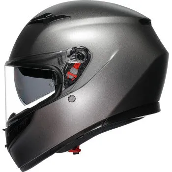 AGV K3 Full Face Helmet  Mono Matte Luna Gray