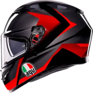 AGV K3 Full Face Helmet Striga Black/Gray/Red
