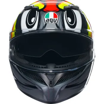 AGV K3 SV Full Face Bluetooth Helmet Birdy 2.0 Gray/Yellow/Red