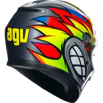 AGV K3 SV Full Face Bluetooth Helmet Birdy 2.0 Gray/Yellow/Red