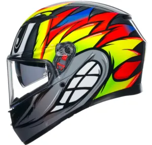 AGV K3 SV Full Face Helmet Birdy 2.0 Gray/Yellow/Red
