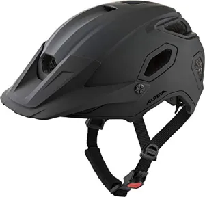ALPINA COMOX - Widerstandsfähiger. Stoßabsorbierender & Anpassbarer Enduro Fahrradhelm Mit kurzem Schild Für Erwachsene. black matt. 52-57 cm