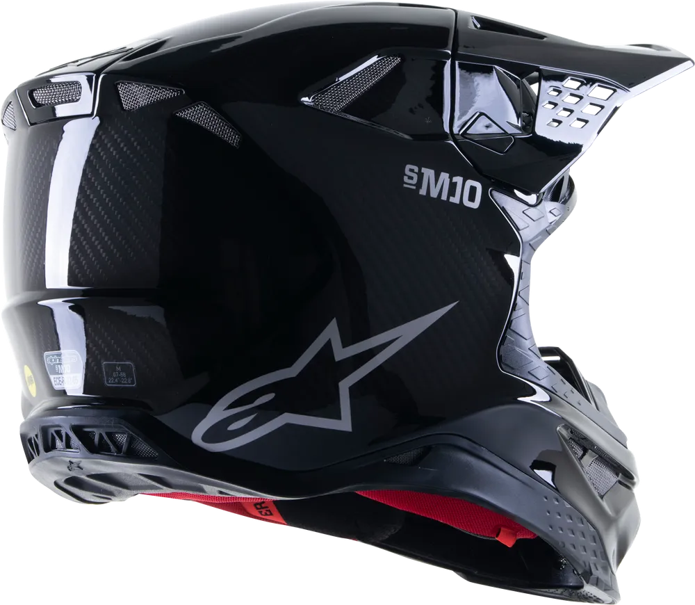Alpinestars Supertech M10 Carbon Helmet MIPS Gloss Black