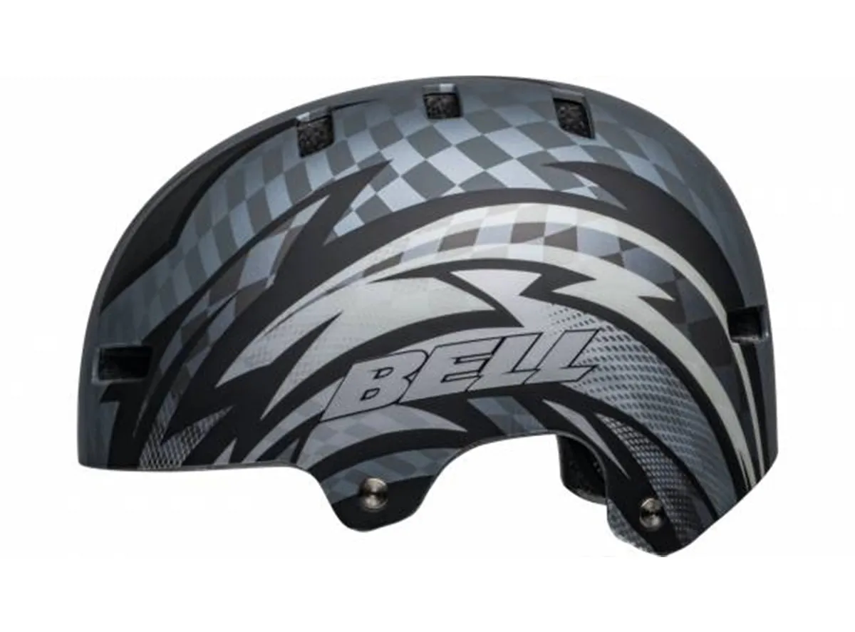 Bell Local BMX Helmet - Psycho Matt Black-Gray
