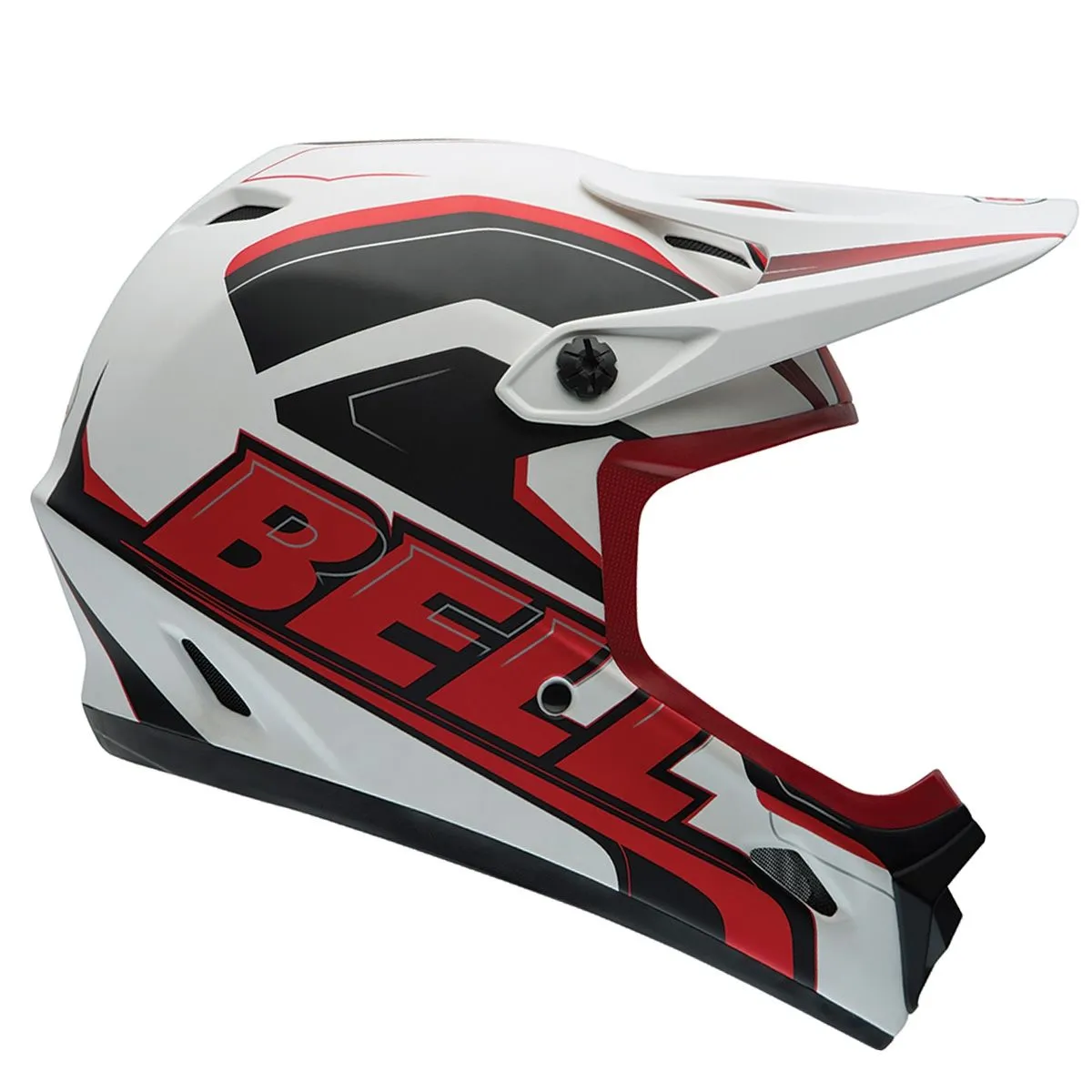 Bell Transfer-9 Full Face Helmet - Matt White-Red Setup - 2015