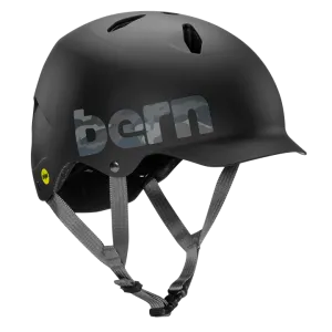 Bern Bandito EPS MIPS Helmet - Youth - Matt Black-Camo Logo