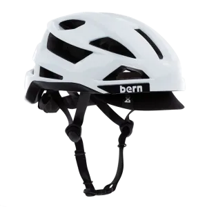 Bern FL-1 Pave MIPS Helmet with Visor - Gloss White