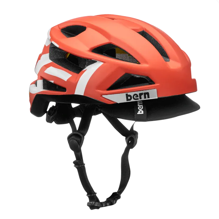 Bern FL-1 Pave MIPS Helmet with Visor - Matt Red Type