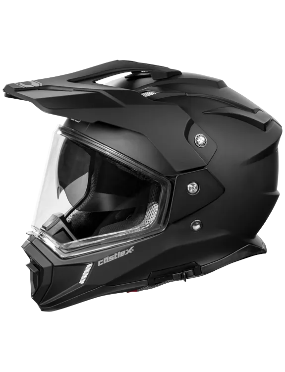 Castle CX200 Dual Sport Helmet Matte Black
