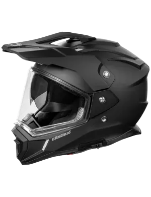 Castle CX200 Dual Sport Helmet Matte Black
