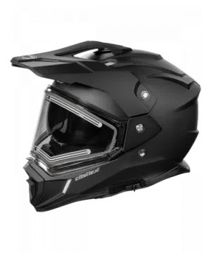 Castle CX200 Dual Sport Snow Helmet Matte Black Electric Shield