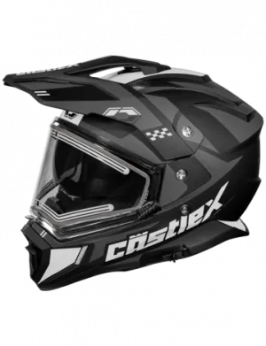 Castle CX200 Dual Sport Snow Helmet Wrath Matte Charcoal Electric Shield