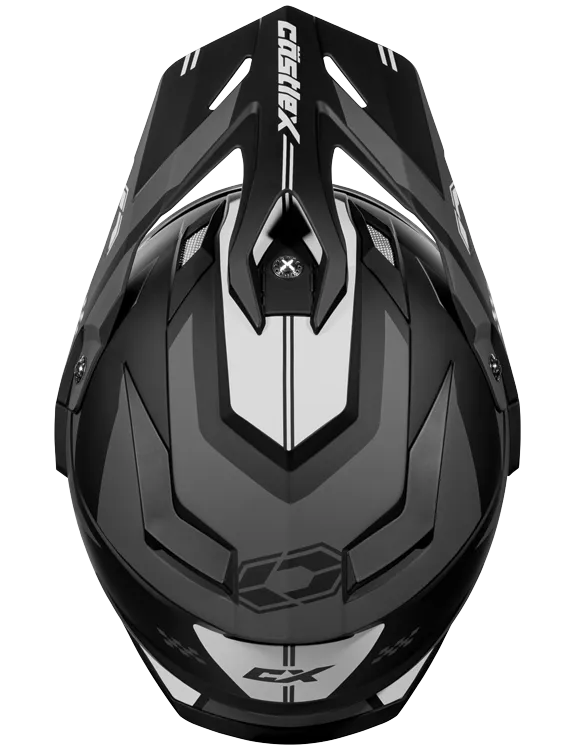 Castle CX200 Dual Sport Snow Helmet Wrath Matte Charcoal Electric Shield