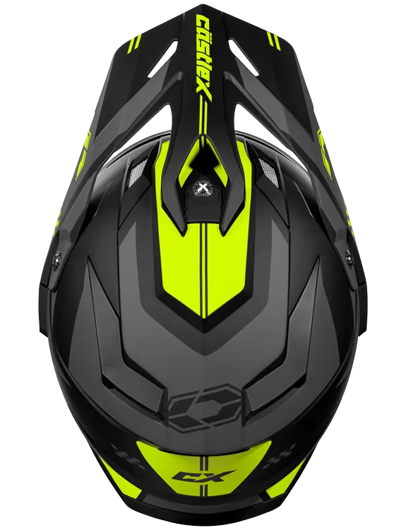 Castle CX200 Dual Sport Snow Helmet Wrath Matte Hi Vis Electric Shield