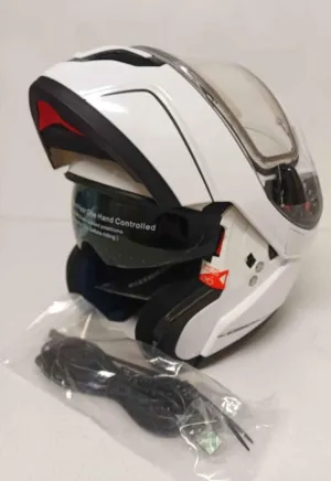 Castle X Atom Modular Snow Helmet Pearl White Electric Shield