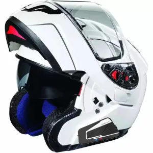 Castle X Atom Modular Street Bluetooth Helmet Pearl White
