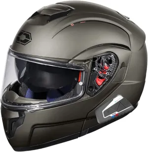 Castle X Atom SV Modular Street Bluetooth Helmet Matte Titanium