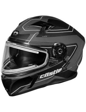 Castle X CX390 Full Face Snow Helmet Atlas Matte Charcoal Electric Shield