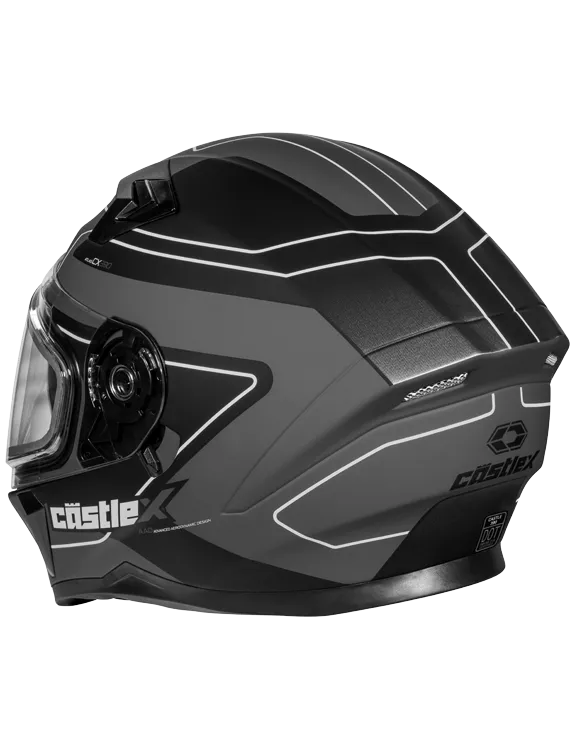 Castle X CX390 Full Face Snow Helmet Atlas Matte Charcoal Electric Shield