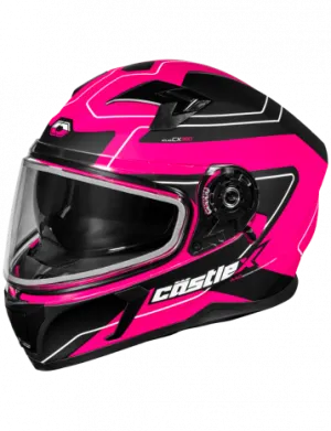 Castle X CX390 Full Face Snow Helmet Atlas Matte Pink