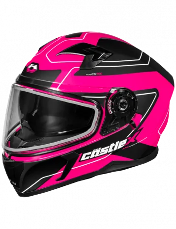 Castle X CX390 Full Face Snow Helmet Atlas Matte Pink