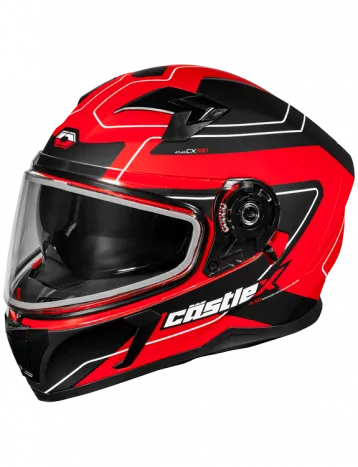 Castle X CX390 Full Face Snow Helmet Atlas Matte Red