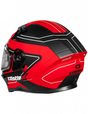 Castle X CX390 Full Face Snow Helmet Atlas Matte Red