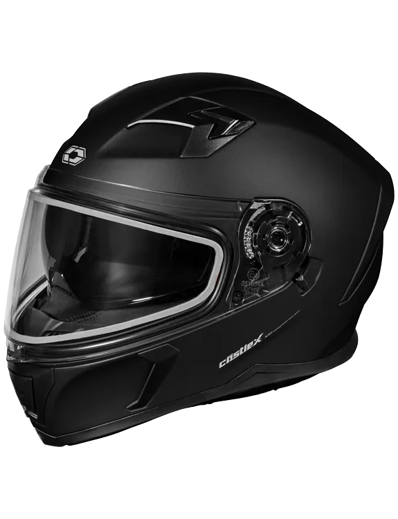 Castle X CX390 Full Face Snow Helmet Matte Black Dual Lens