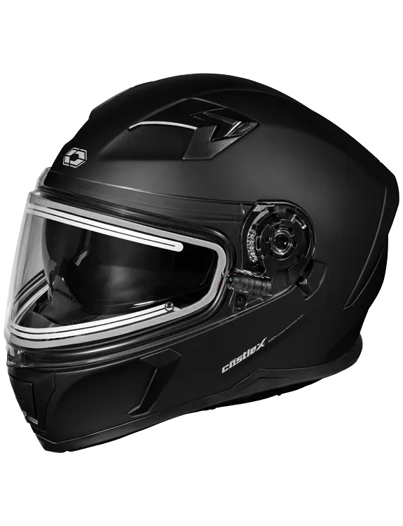 Castle X CX390 Full Face Snow Helmet Matte Black Electric Shield