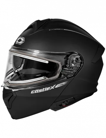 Castle X CX935 Modular Snow Helmet Matte Black Electric Shield