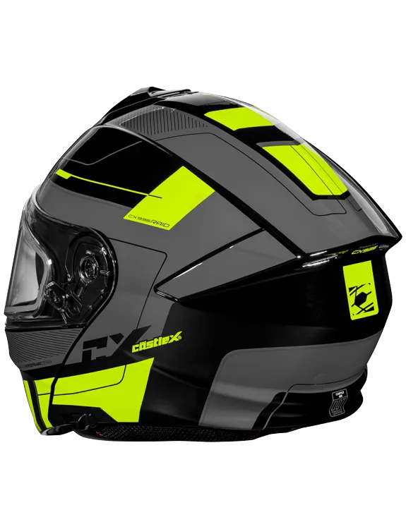 Castle X CX935 Modular Snow Helmet Raid Graphic Gloss Hi Vis Charcoal