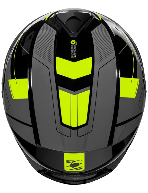 Castle X CX935 Modular Snow Helmet Raid Graphic Gloss Hi Vis Charcoal