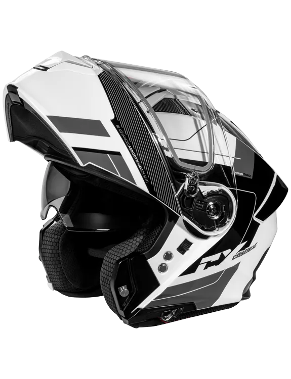 Castle X CX935 Modular Snow Helmet Raid Graphic Gloss White Black Electric Shield