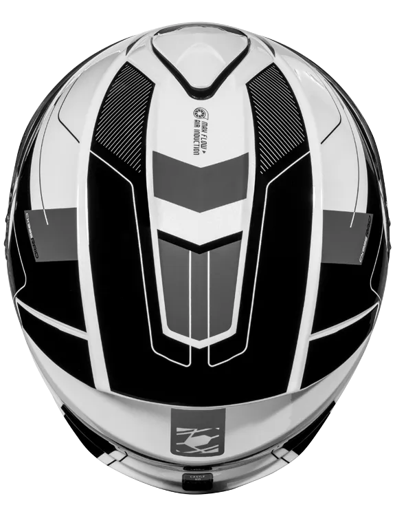 Castle X CX935 Modular Snow Helmet Raid Graphic Gloss White Black