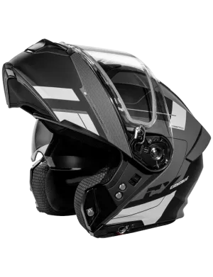 Castle X CX935 Modular Snow Helmet Raid Graphic Matte Charcoal Silver