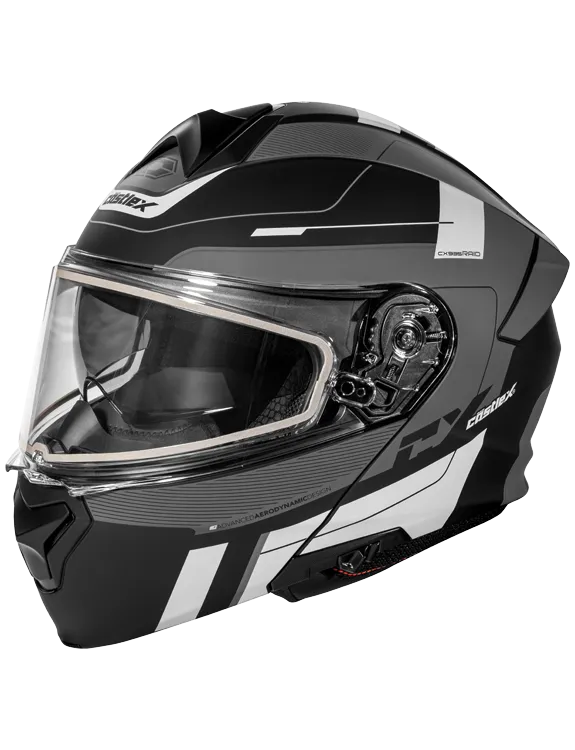 Castle X CX935 Modular Snow Helmet Raid Graphic Matte Charcoal Silver