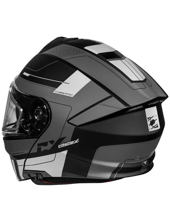 Castle X CX935 Modular Snow Helmet Raid Graphic Matte Charcoal Silver