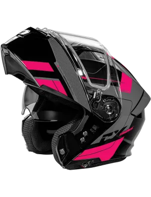Castle X CX935 Modular Snow Helmet Raid Graphic Pink Glo Charcoal