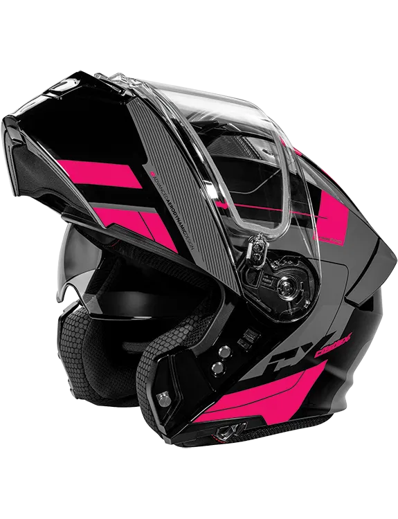 Castle X CX935 Modular Snow Helmet Raid Graphic Pink Glo Charcoal