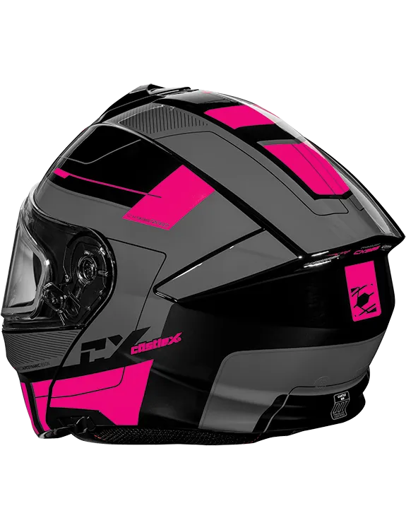 Castle X CX935 Modular Snow Helmet Raid Graphic Pink Glo Charcoal