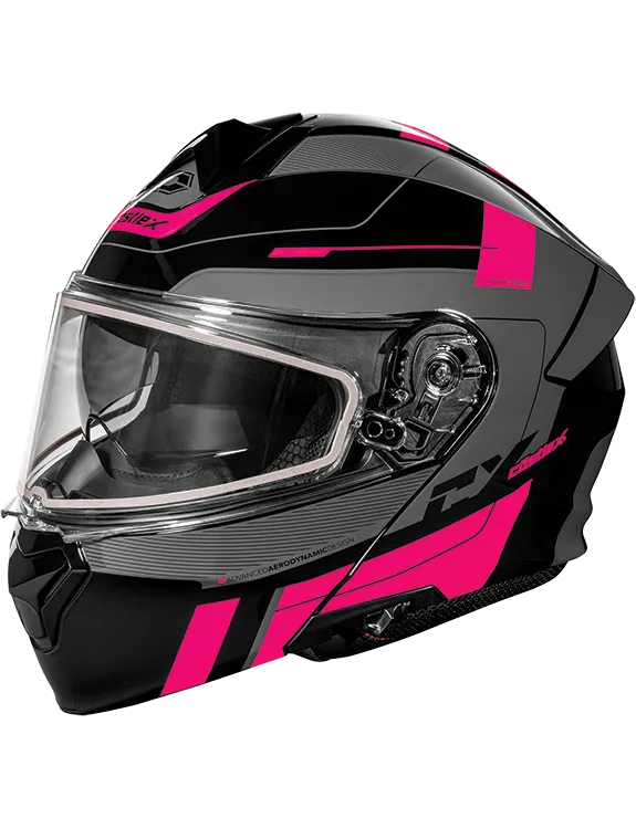 Castle X CX935 Modular Snow Helmet Raid Graphic Pink Glo Charcoal