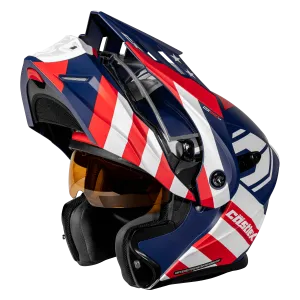 Castle X CX950 V2 Electric Snow Helmet General Matte Red White Blue