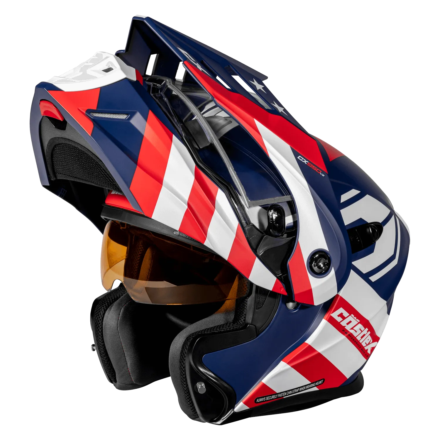 Castle X CX950 V2 Electric Snow Helmet General Matte Red White Blue