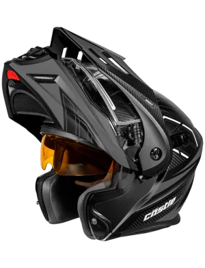 Castle X CX950 V2 Modular Electric Snow Helmet Fierce Matte Black Charcoal