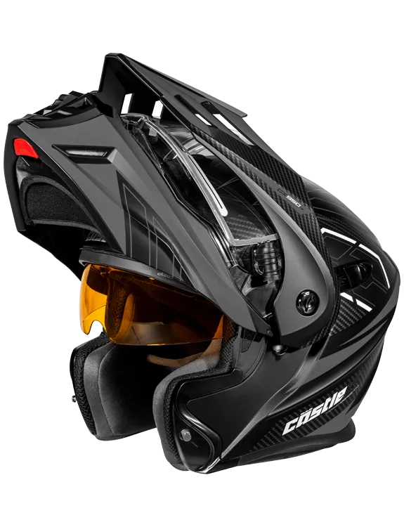 Castle X CX950 V2 Modular Electric Snow Helmet Fierce Matte Black Charcoal