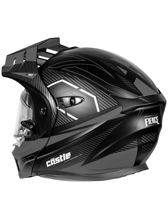 Castle X CX950 V2 Modular Electric Snow Helmet Fierce Matte Black Charcoal