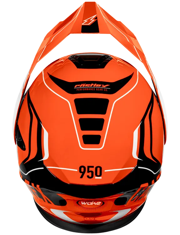 Castle X CX950 V2 Modular Electric Snow Helmet Wake Flo Orange Black