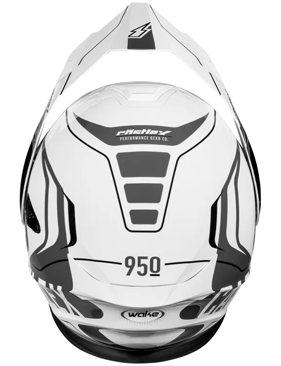 Castle X CX950 V2 Modular Electric Snow Helmet Wake White Charcoal